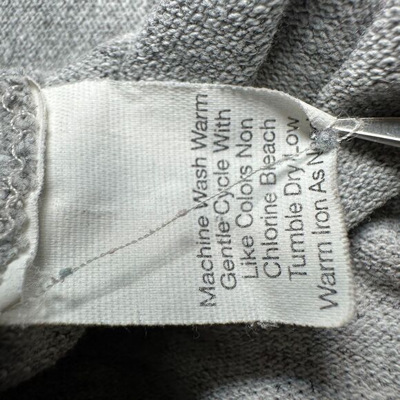 J.CREW USA Made Cotton Pique Polo Knit Shirt Mens XL (Tag M) Grey VTG 80s 90s - Picture 7 of 7